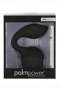 Palm Power Extreme Curl Wand Attachment Black packaged, made from 100% silicone, designed for precise G-spot stimulation.