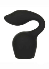 Palm Power Extreme Curl Wand Attachment Black for PalmPower Extreme Wand Massager, ergonomic design for targeted pleasure.