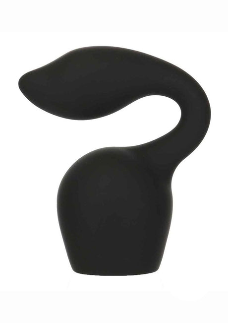 Palm Power Extreme Curl Wand Attachment Black for PalmPower Extreme Wand Massager, ergonomic design for targeted pleasure.