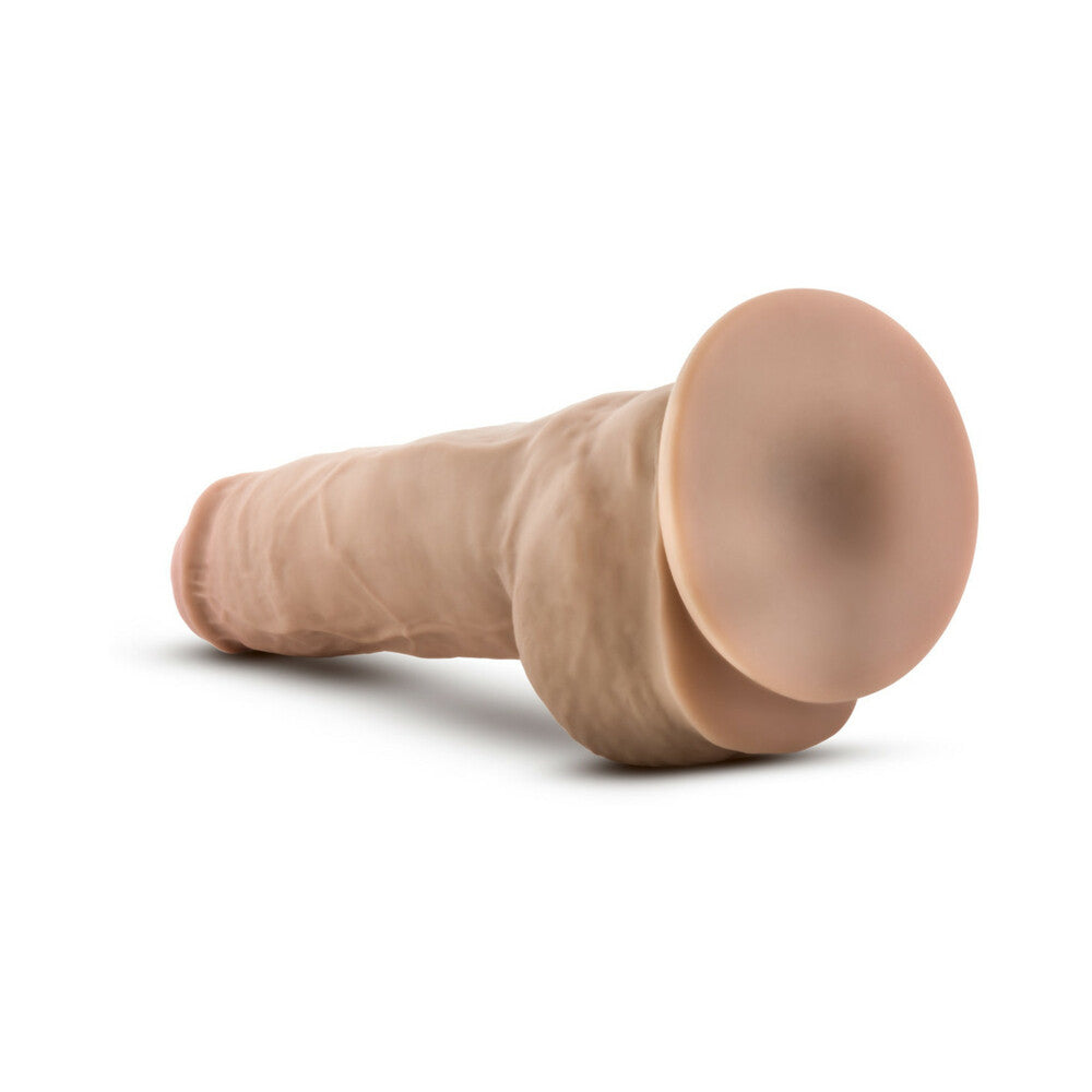 Au Naturel Big Boy 10 inches Posable Dual Density Dildo with Balls Beige