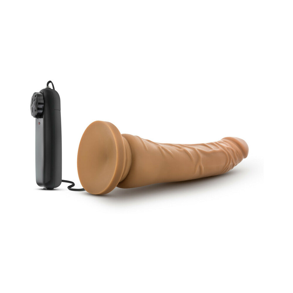 Dr. Skin Remote-Controlled Realistic 8.5 inches Vibrating Dildo Tan