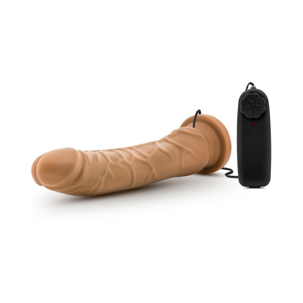 Dr. Skin Remote-Controlled Realistic 8.5 inches Vibrating Dildo Tan