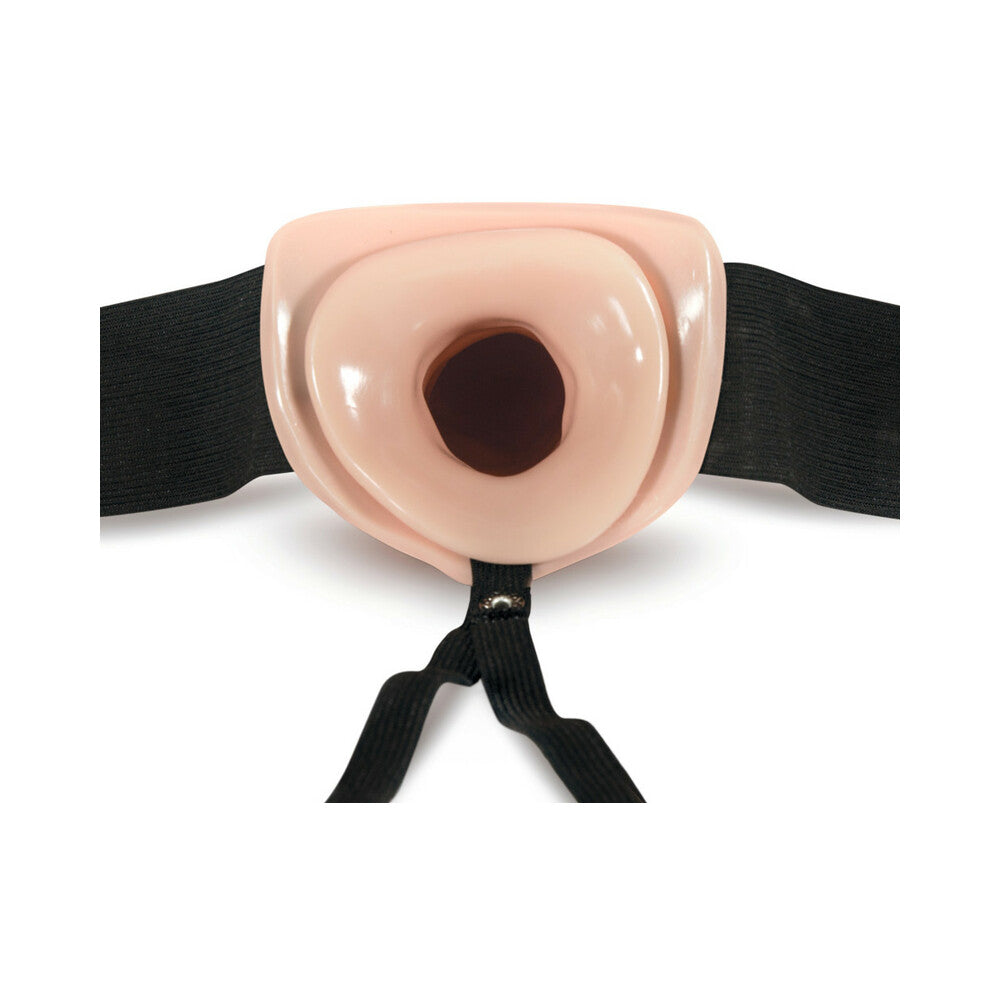 Dr. Skin 7 inches Hollow Strap On Beige