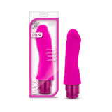Luxe Marco 7.75 inches Silicone Vibrating Dildo Pink