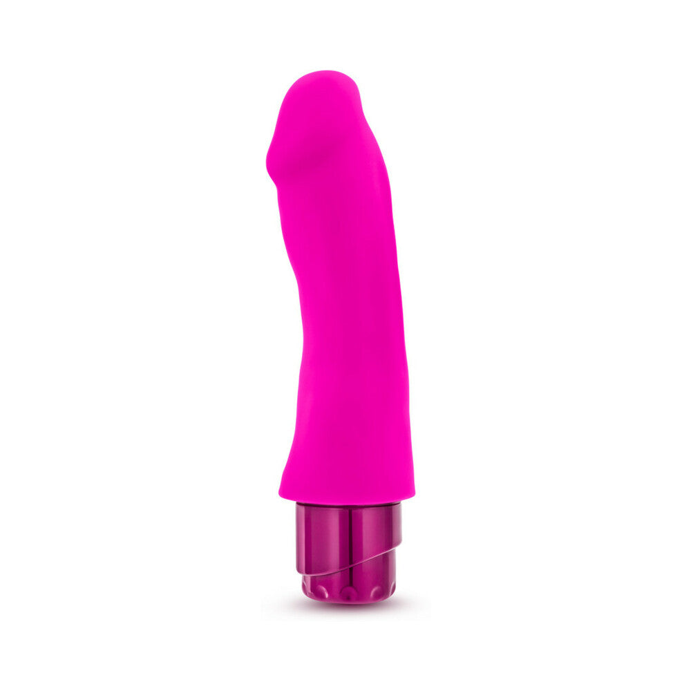 Luxe Marco 7.75 inches Silicone Vibrating Dildo Pink