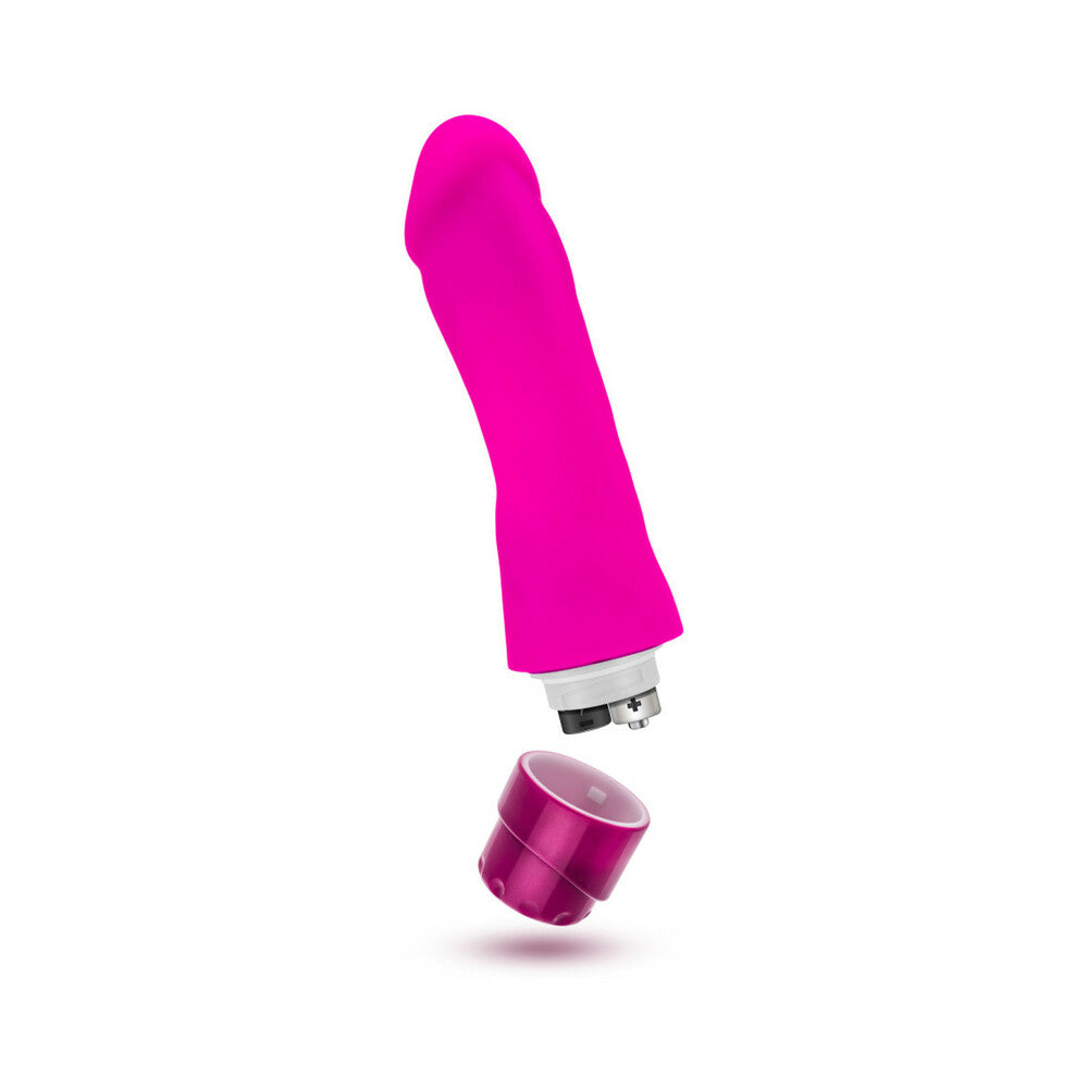 Luxe Marco 7.75 inches Silicone Vibrating Dildo Pink