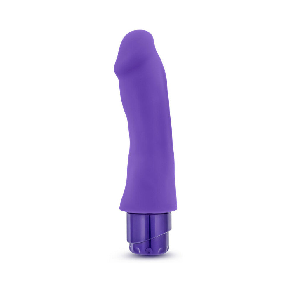 Luxe Marco 7.75 inches Silicone Vibrating Dildo Purple