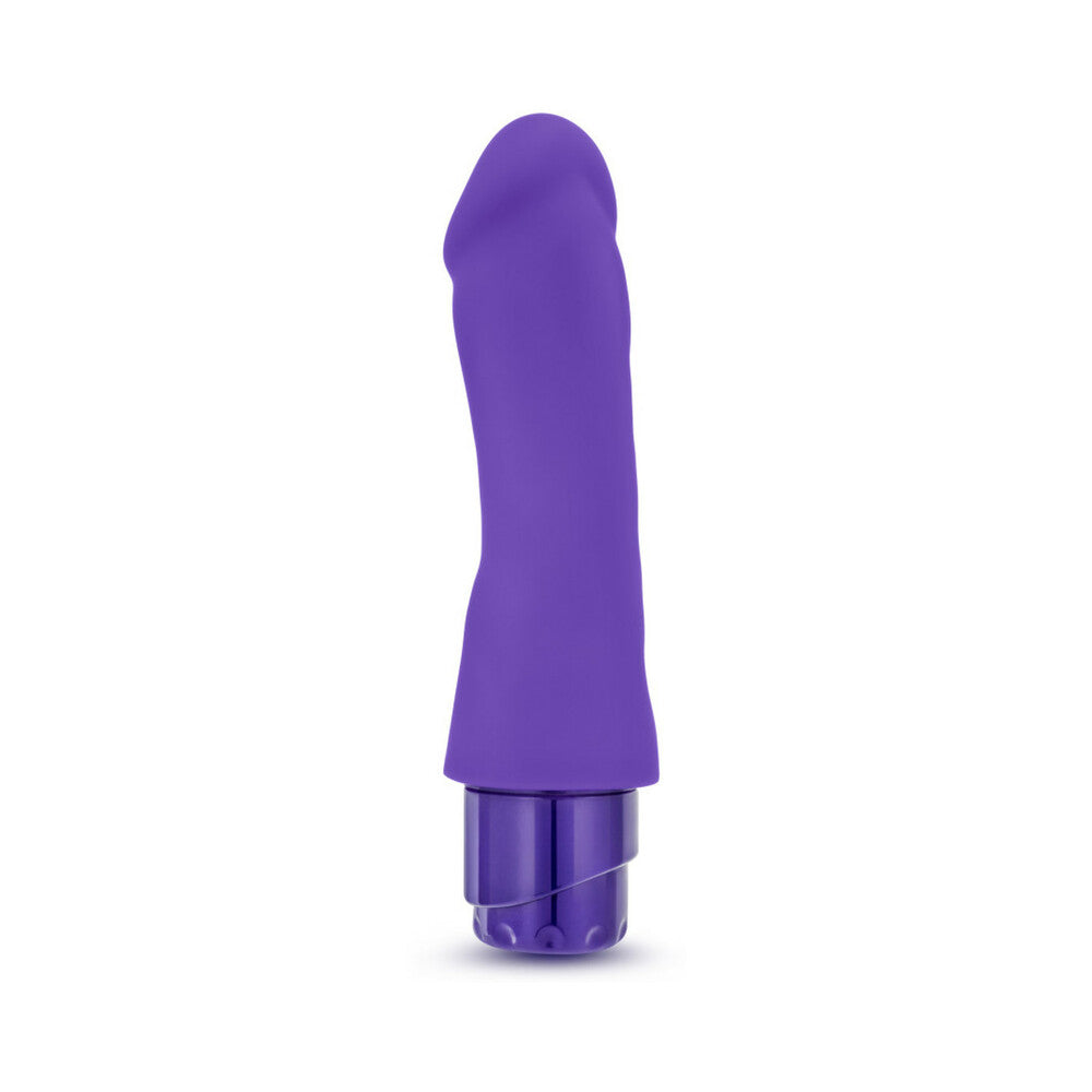 Luxe Marco 7.75 inches Silicone Vibrating Dildo Purple