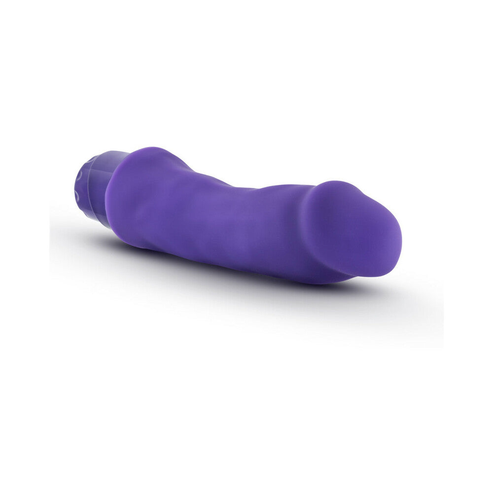 Luxe Marco 7.75 inches Silicone Vibrating Dildo Purple