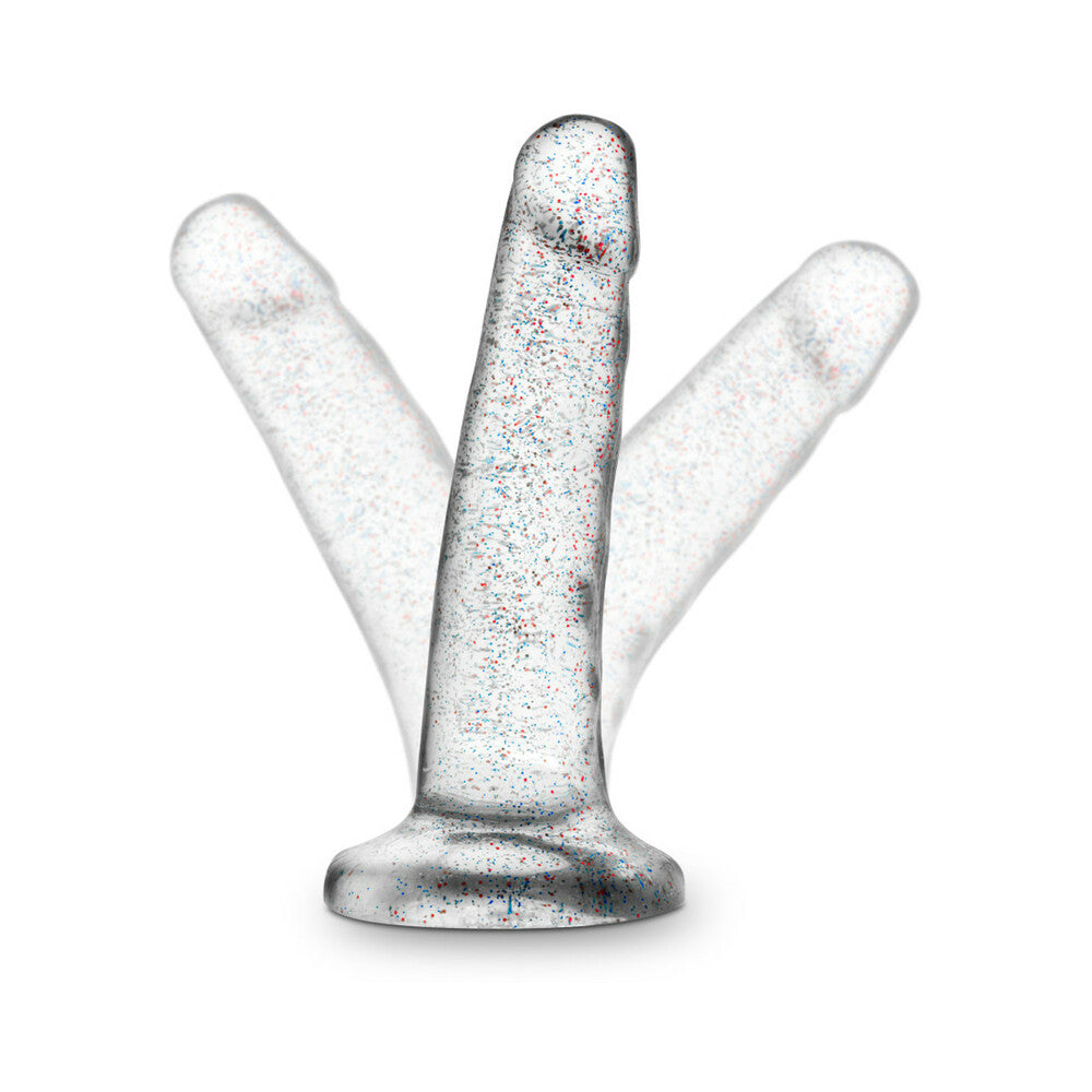 Naturally Yours 5.5 inches Glitter Dong Realistic Dildo Sparkling Clear