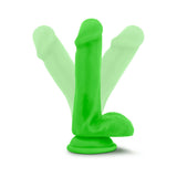 Neo 6 inches Dual Density Dildo with Balls Neon Green