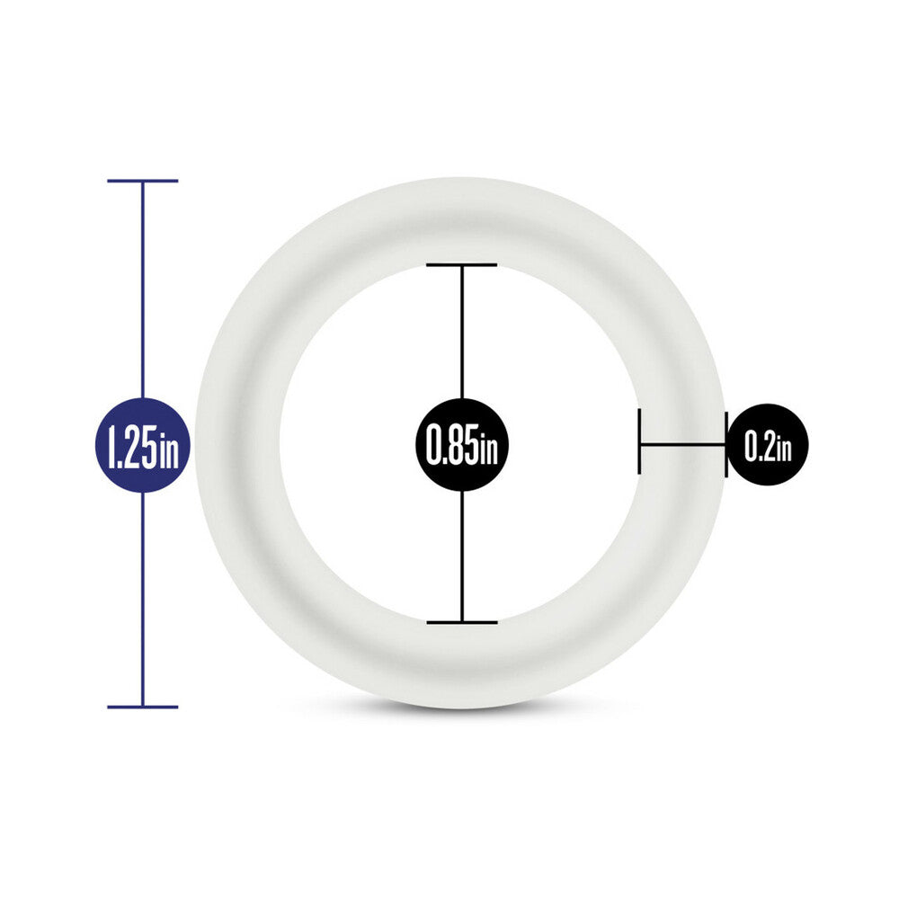 Blush Performance VS2 Pure Premium Silicone Cockrings 3-Pack Small White