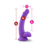 Blush Ruse D Thang Semi-Realistic 7.75 inches Silicone Dildo with Balls & Suction Cup Purple