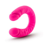 Blush Ruse Realistic 18 inches Silicone Slim Double Dong Dual Ended Dildo Hot Pink