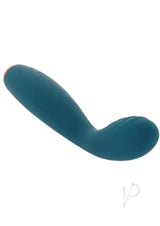 Luxe Lillie Silicone Slim Vibrator Teal in a sleek teal design for powerful, discreet pleasure.