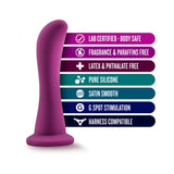Blush Temptasia Bellatrix 6.25 inches Curved Dildo with Suction Cup Plum