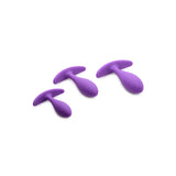 Gossip Rump Bumpers Anal Training Kit Violet featuring three smooth, graduated anal trainers in purple.