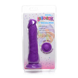 Lollicock 7 Inch Silicone Dildo Without Balls Grape in packaging, showcasing its flexible shaft and premium silicone.
