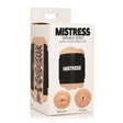 Mistress Double Shot Mini Masturbator Mouth & Pussy Light packaging showing dual stimulation options.
