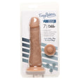 Easy Riders 7 Inch Silicone Dildo Medium packaging showing realistic design and flexible shaft for authentic stimulation.