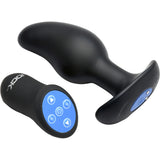 Jock Electro Volt E-stim Curved Prostate Plug Black with controller for targeted stimulation