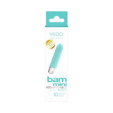 VeDO Bam Mini Rechargeable Bullet Vibe - Tease Me Turquoise