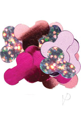 Bachelorette Mylar Party Pecker Confetti Jumbo Multicolor - colorful oversized confetti for bachelorette parties and celebrations.