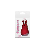 Platinum Hearts Air Suction Bunny Kiss packaged in a cute bunny design, showcasing its red color and appeal.