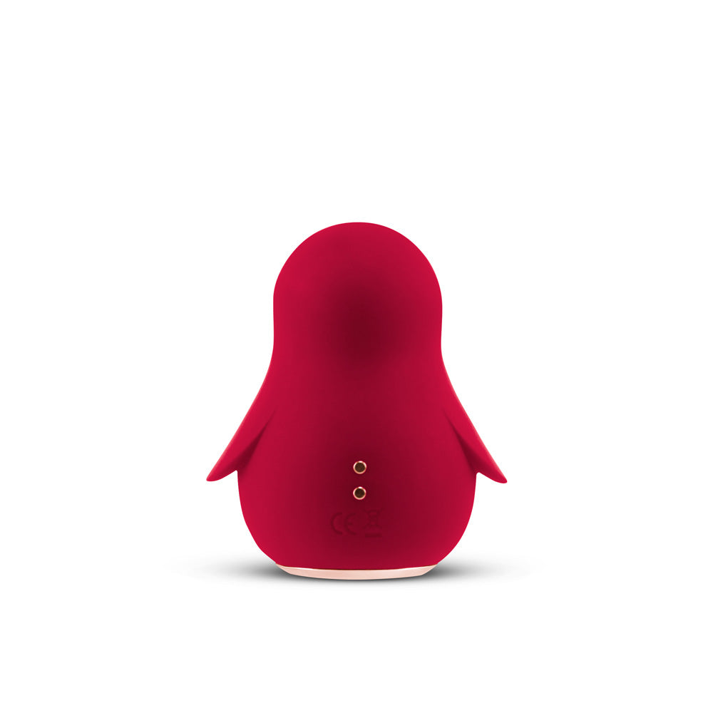 Platinum Hearts Mini Suction Massager Passion Kiss, compact and discreet red design, ideal for customizable stimulation.