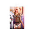 Fantasy Lingerie I'd Hit That Caged Cami Panty Set model wearing playful, caged net lingerie with bold design.