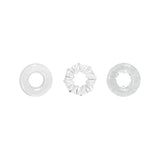 Renegade Dyno Rings 3 Pack Clear featuring three flexible and durable TPE rings in various designs.