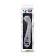 NS Novelties Crystal Glass G Spot Wand Clear displayed in elegant packaging, showcasing its smooth design for targeted pleasure.