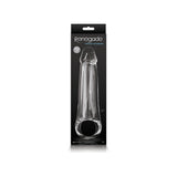Renegade Fantasy Penis Extension Large Clear packaging showcasing the transparent sleeve for added length and girth.