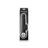 Renegade Brute Vibrating Penis Extension Black packaging showcasing its design and features.
