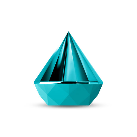 Sugar Pop Jewel Air Pulse Massager Teal designed as a sparkling gemstone, offering stylish and discreet stimulation.