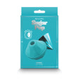 Sugar Pop Jewel Air Pulse Massager Teal packaging with air pulse technology design in turquoise color.
