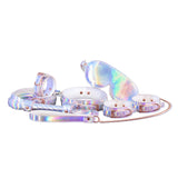 Cosmo Bondage 6 Piece Kit Rainbow featuring a holographic restraint set for couples exploration.