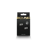 Bound Nipple Clamps M1 Gunmetal packaging featuring sleek design and nickel-free materials.