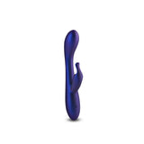 Royals Empress Metallic Blue Rabbit Vibrator features a sleek design and dual-action for pleasure.