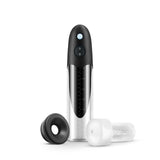 Enlarge Colossus Rechargeable Penis Pump Black with accessories for enhanced size and performance.