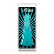NS Novelties Fantasia Phoenix Suction Cup Dildo Teal in packaging with a vibrant teal color and striking design