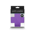 Pretty Pasties Cross I Assorted 4 Pair in purple packaging featuring four pairs of adhesive nipple covers.