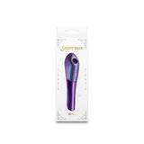 Seduction Nuvo Air Suction Stimulator Metallic Purple packaging showcasing its elegant design.