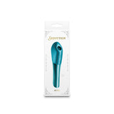 Seduction Nuvo Air Pulse Stimulator Metallic Teal packaging showcasing the sleek design and color.