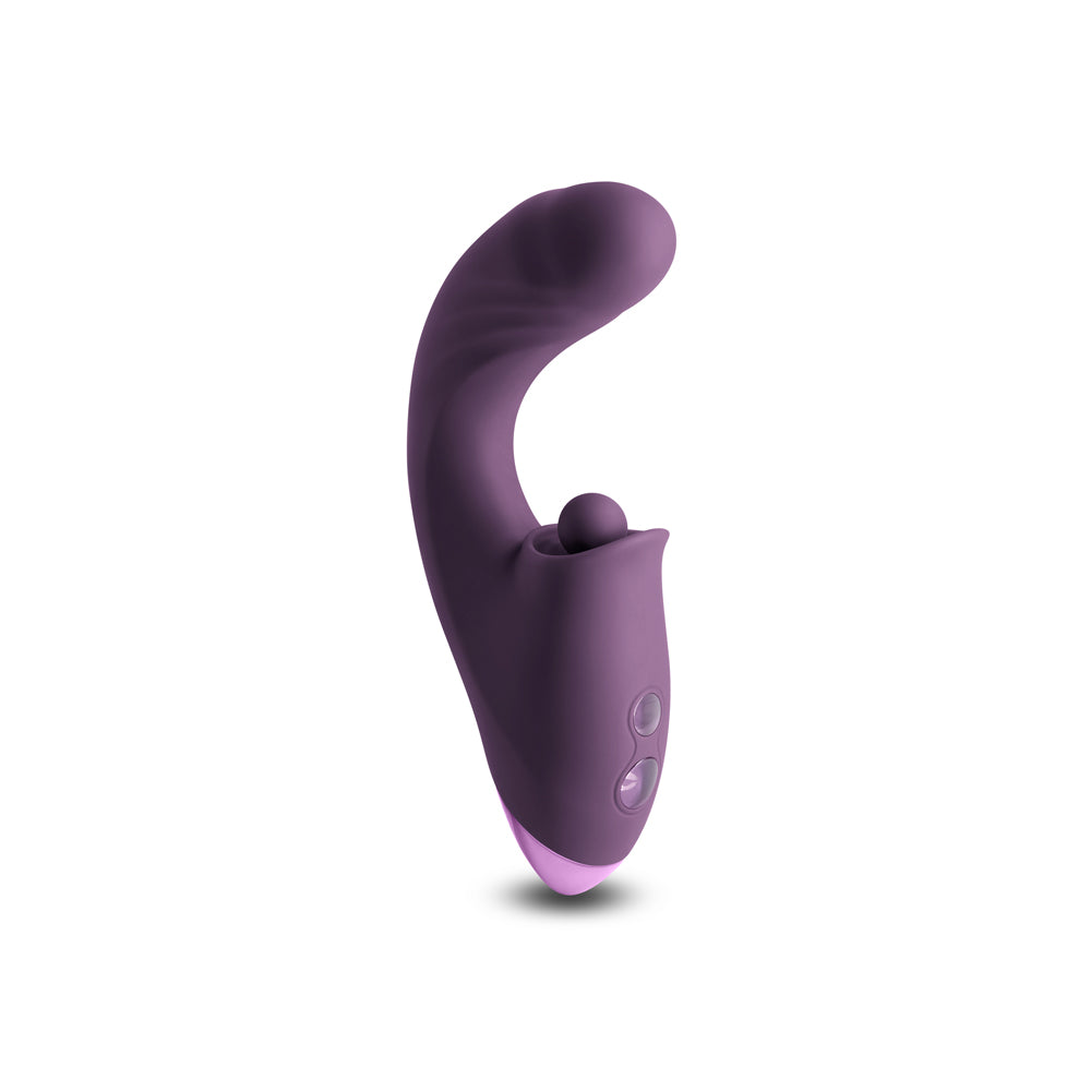 INYA Caprice Thrusting G-Spot Vibrator Purple in elegant design for G-spot stimulation and clitoral pleasure.