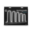 Renegade 5 Piece Silicone Dilator Kit Black packaging showcasing graduated sizes for intimacy and sexual wellness.