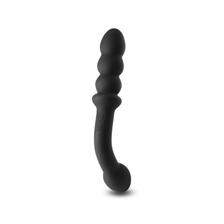 Renegade Duel Dual Ended Anal Vibrator Black showcasing its dual stimulation features and sleek design.
