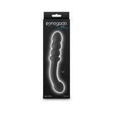 Renegade Duel Dual Ended Anal Vibrator Black packaging showcasing its dual-ended design and features.