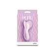 Pure Eden Purple Rechargeable Silicone Vibrator in elegant packaging with soft purple hues.