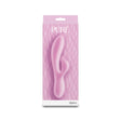 NS Novelties Pure Dawn Rabbit Vibrator Pink in packaging showcasing its sleek design.